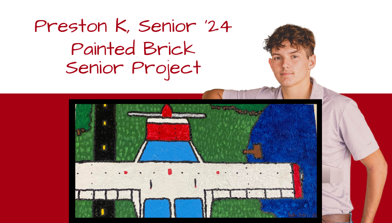 Senior Bricks Preston K, Senior 2024, Unveils Painted Brick | Post Details