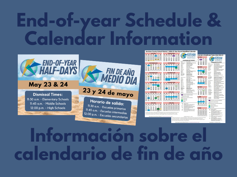 KCSD 2024 endofyear schedule and calendar information Post Details