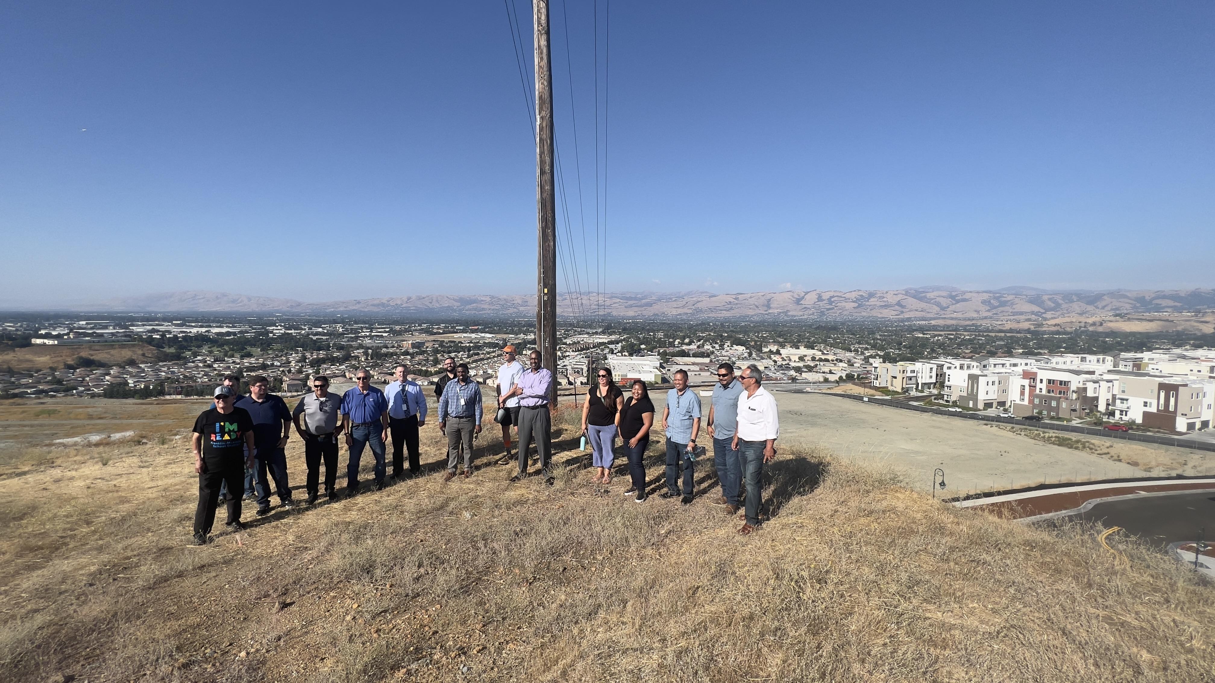 Picture of Staff and Board Members @ Communication Hill Site