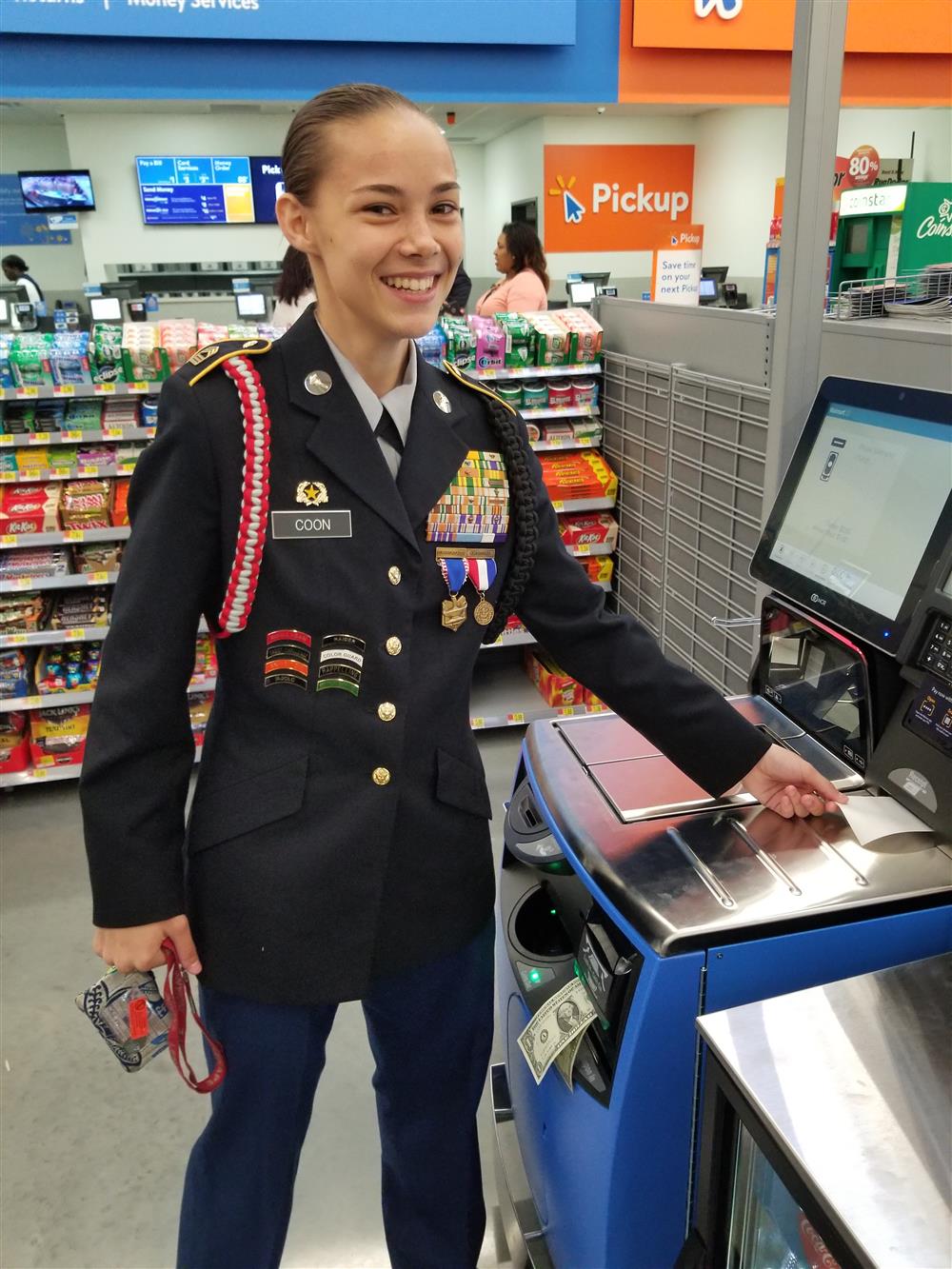 Samantha Coon at Wal Mart Dedication 2018