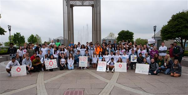 LRHSD students attending the rally