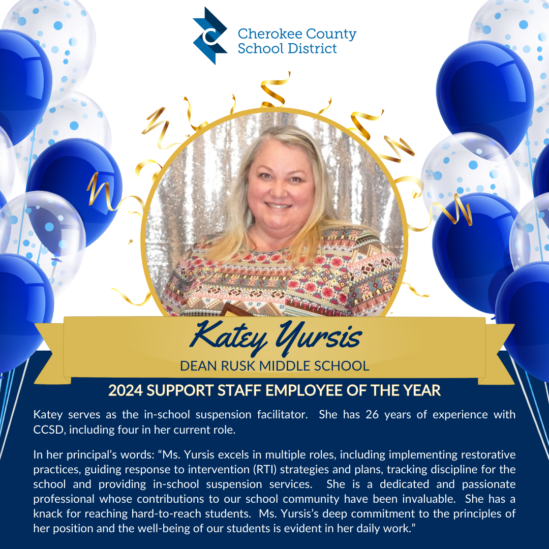 Meet a CCSD 2024 Support Staff Employee of the Year Katey Yursis of