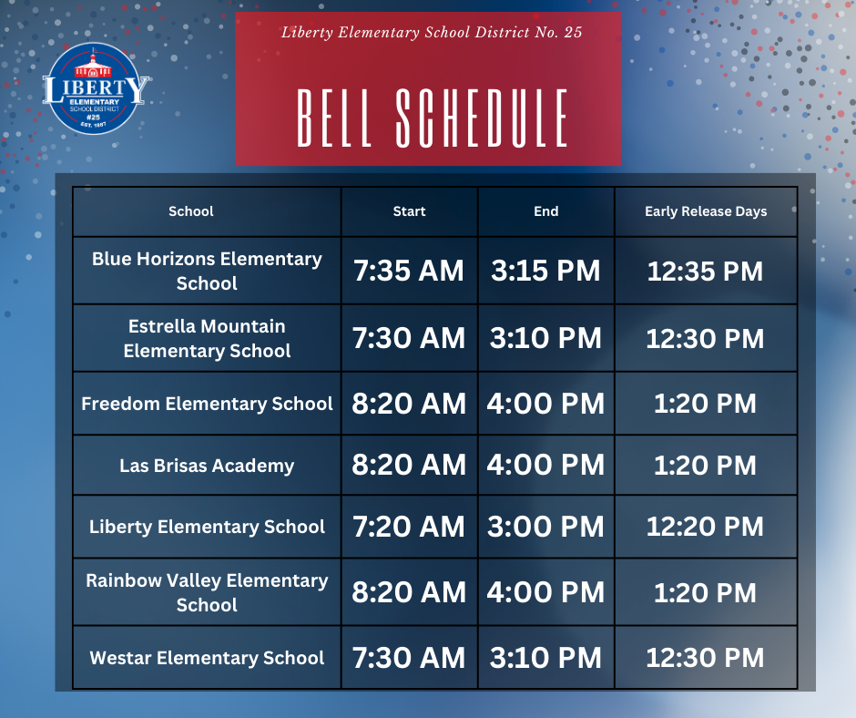 Bell Schedule For School