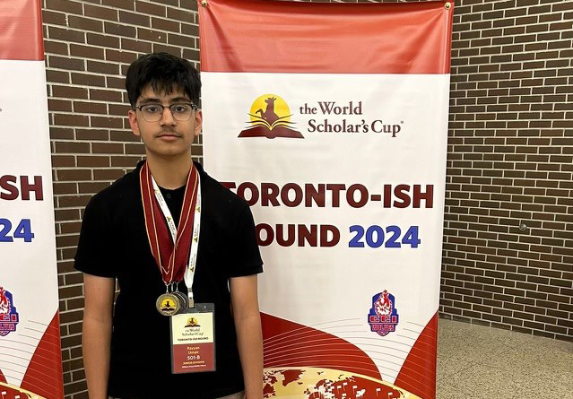 Student from WFMS Claims Victory in Regional Round of World Scholar’s Cup
