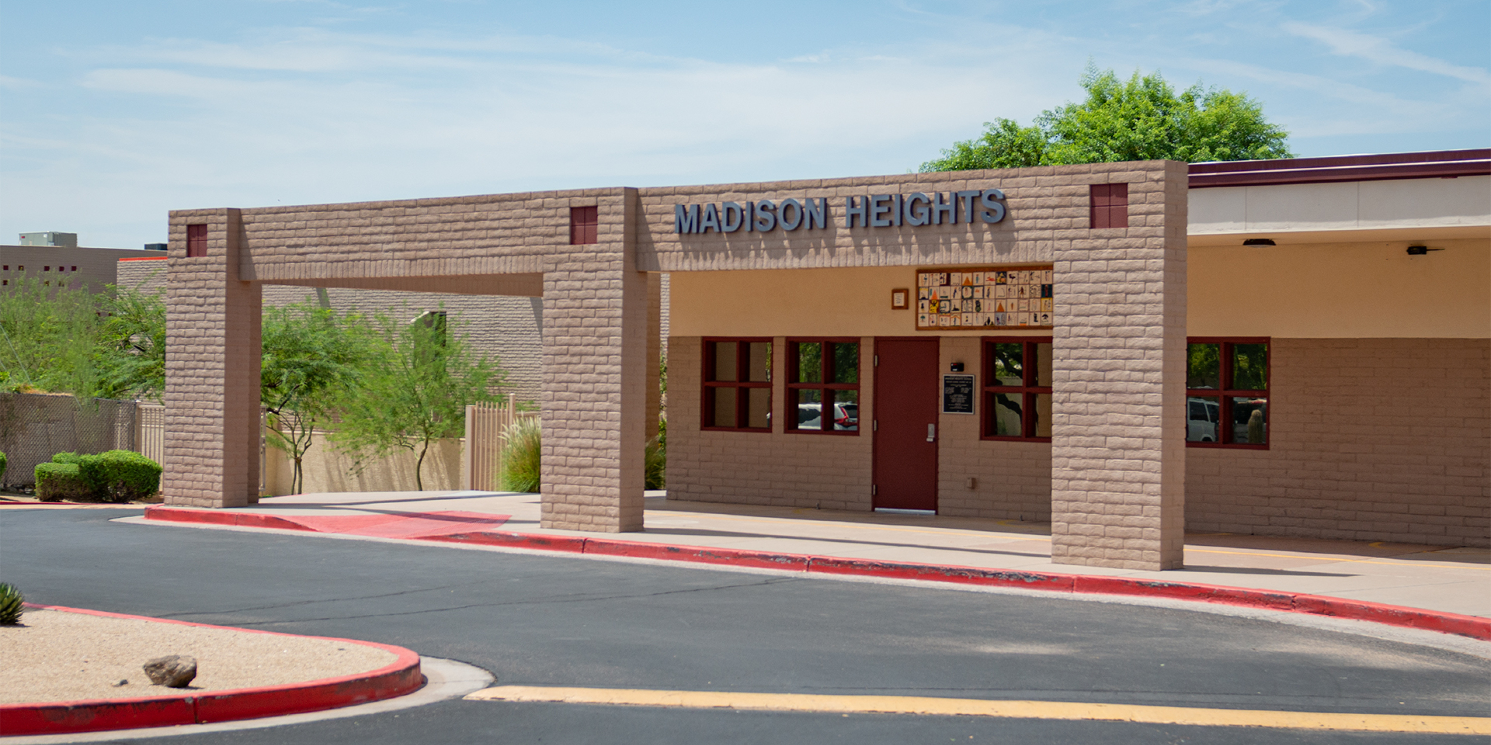 exterior of Madison Heights Elementary School front office
