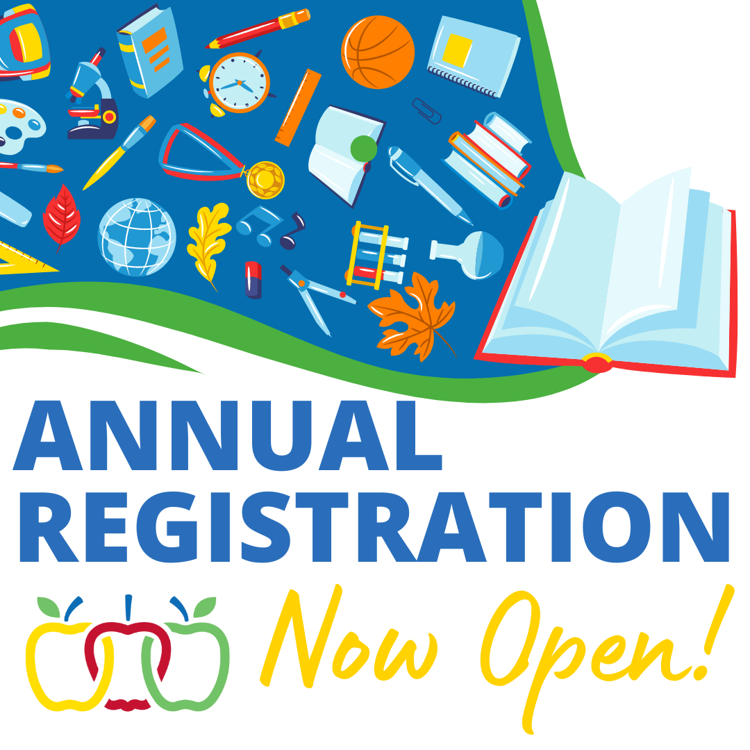 Annual Student Registration Now Open | Einstein News Page with Date