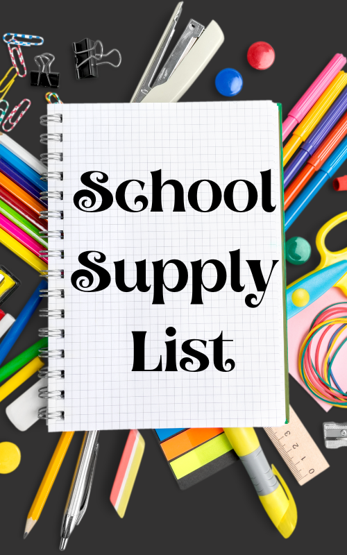 School Supply List | Post Details