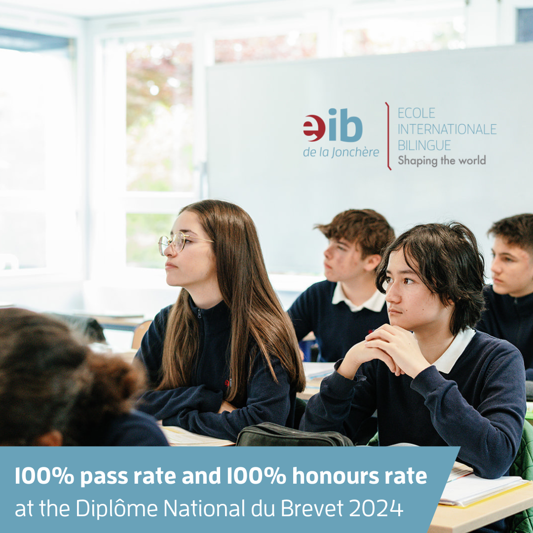 100% success rate and 100% honours at the Diplme National du Brevet for  students at EIB de la Jonchre | News Details - EIB Paris