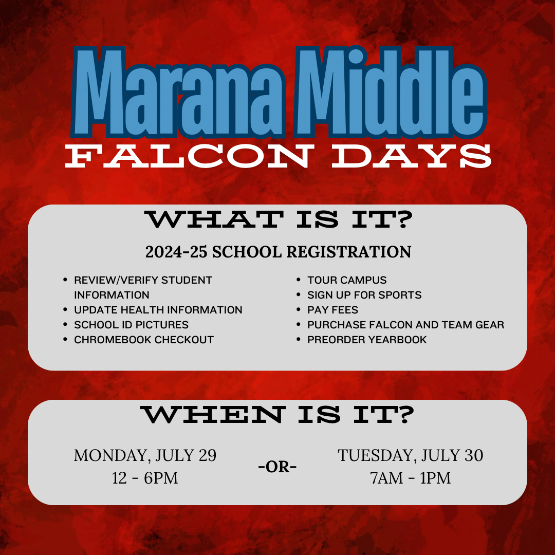 Reminder: Falcon Days next week | MMS News Details
