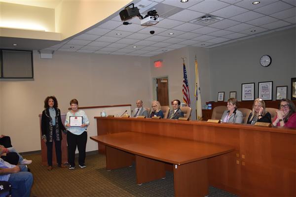 Mrs Perkins and Full Board 10 Years of Service