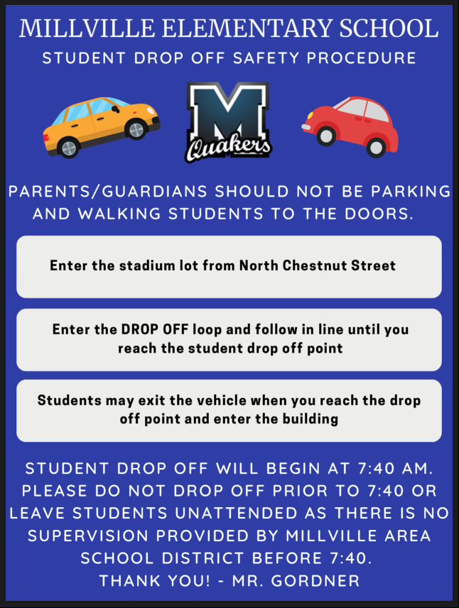 Elementary School Student Drop Off Safety Procedures | Default Board ...