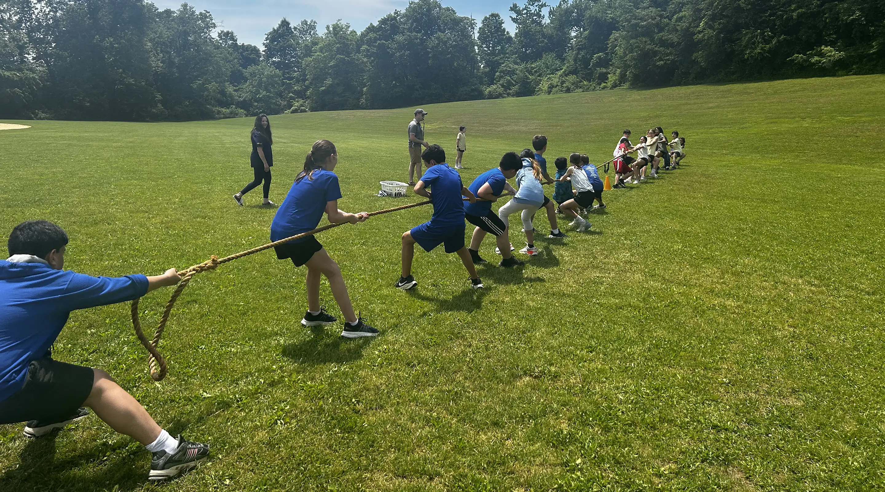 CMS Students playing tug of war!