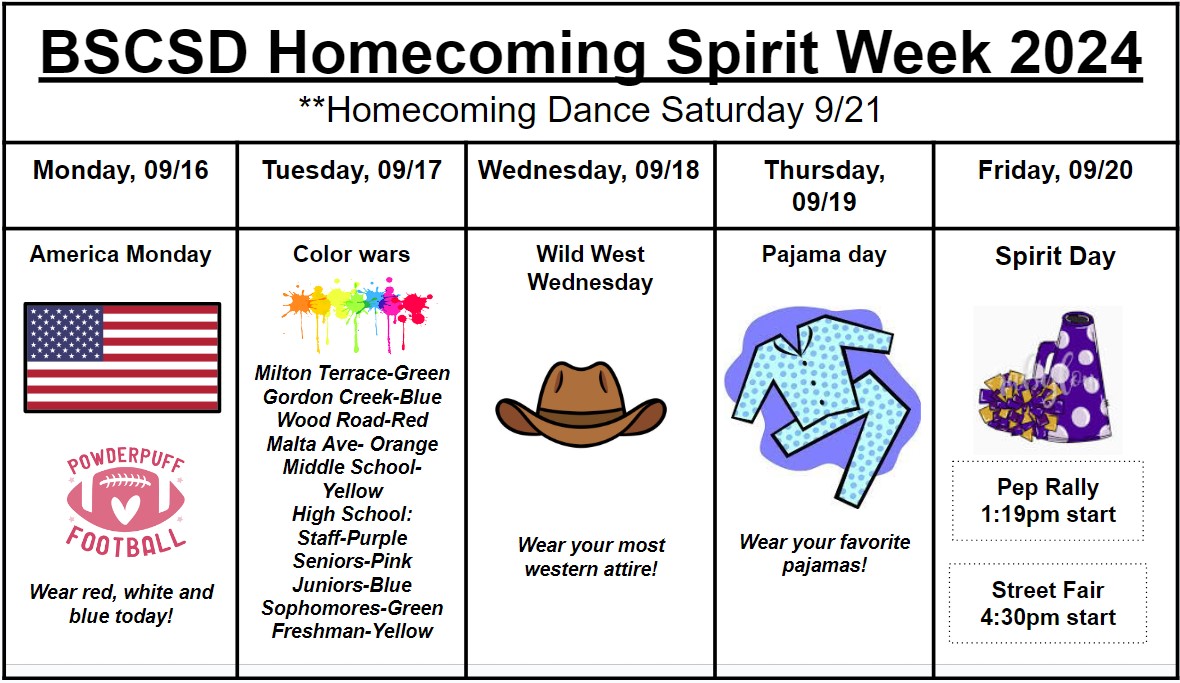 Ballston Spa Homecoming Week is Coming!! | Post Details