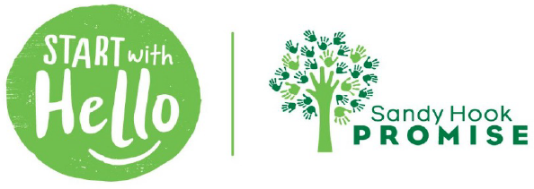 Start with Hello and Sandy Hook Promise Logos