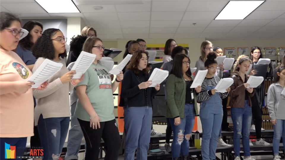 Full choir on risers