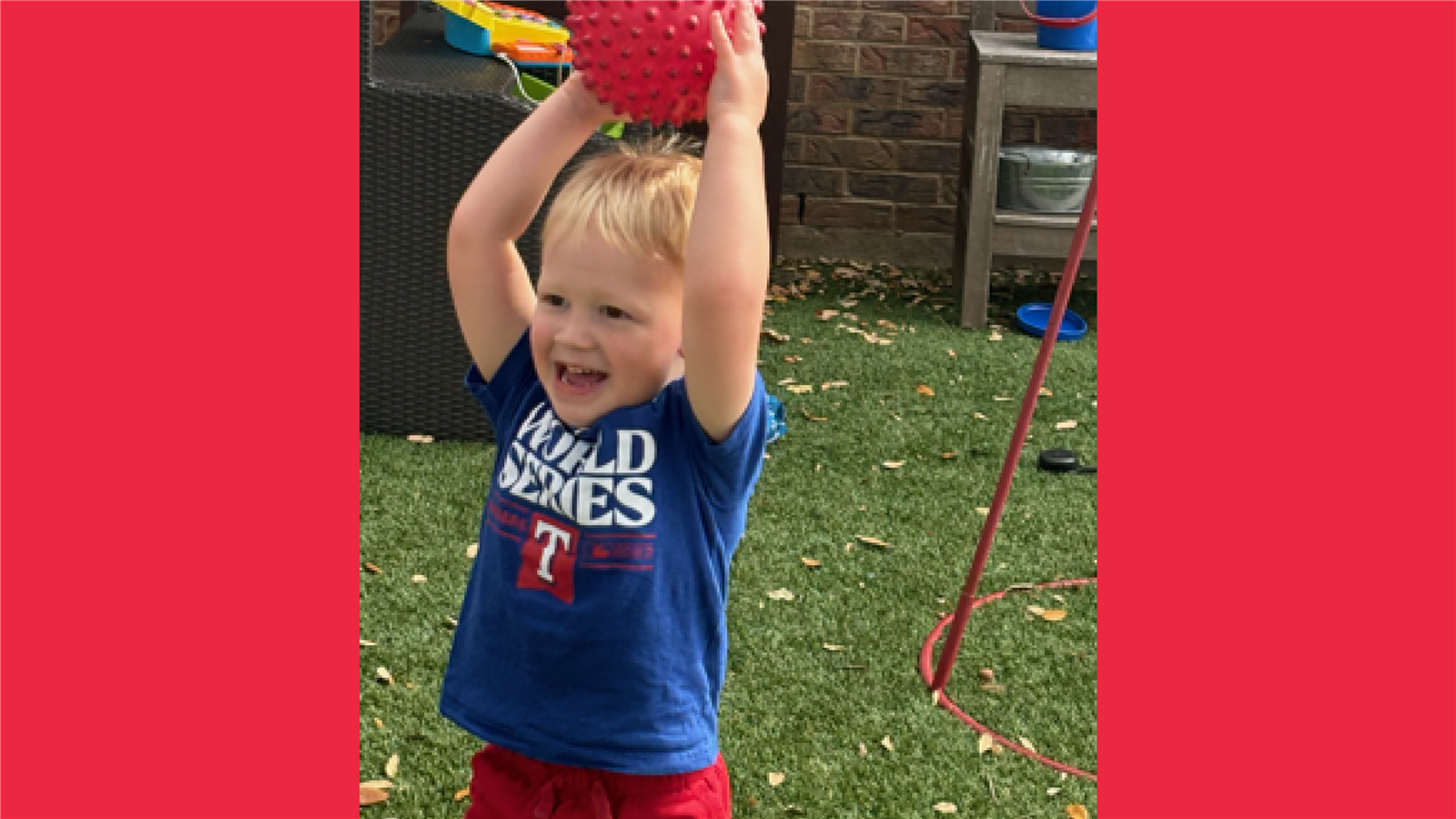 Boy throwing ball