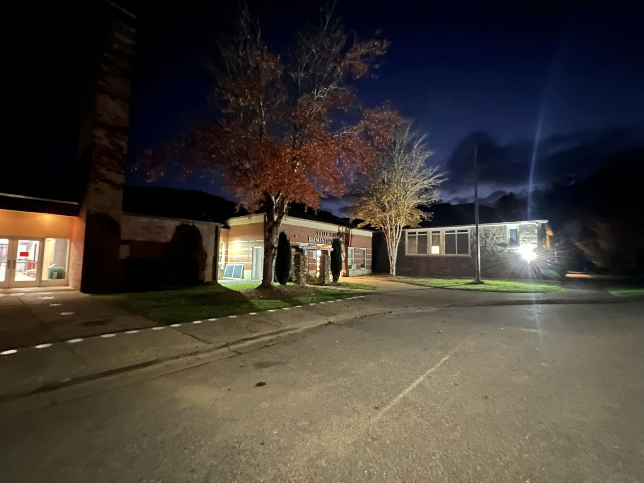 Old School at Night