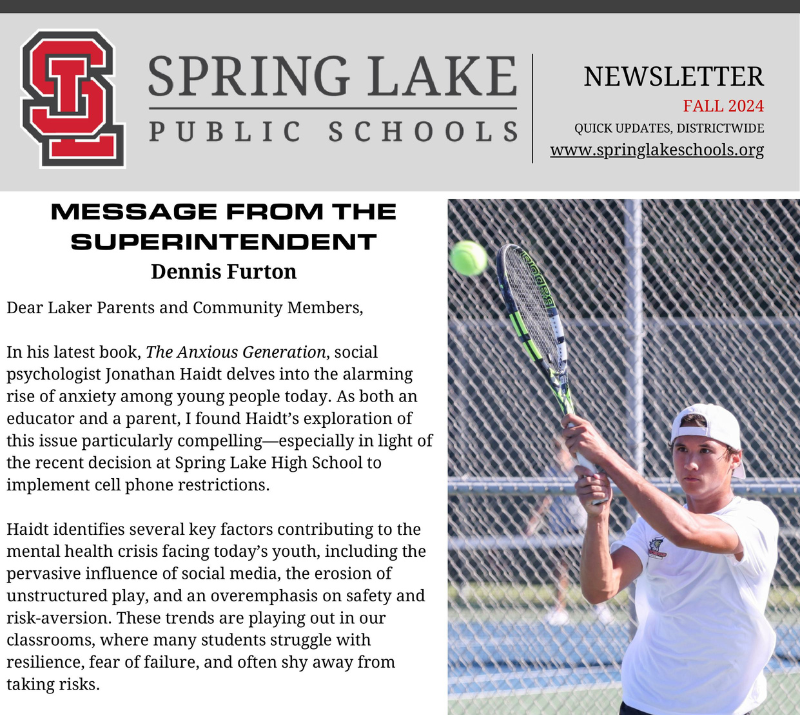 Spring Lake Public Schools Newsletter Fall 2024 Posts Detail Spring Lake Public Schools Newsletter Fall 2024 Posts Detail