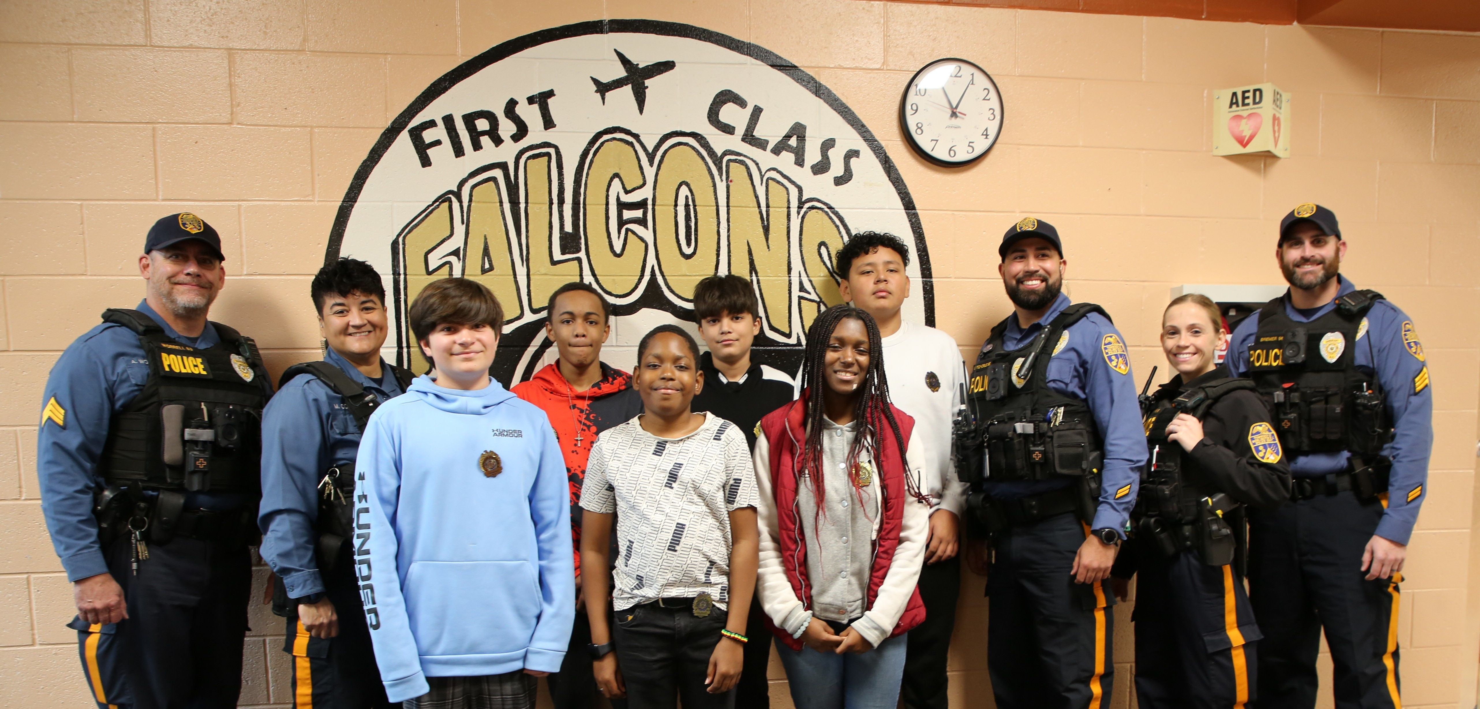 BTSD SRO's with MS Students