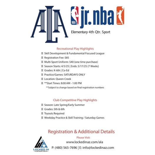 ALA’s 4th quarter sport is BASKETBALL! Post Details American