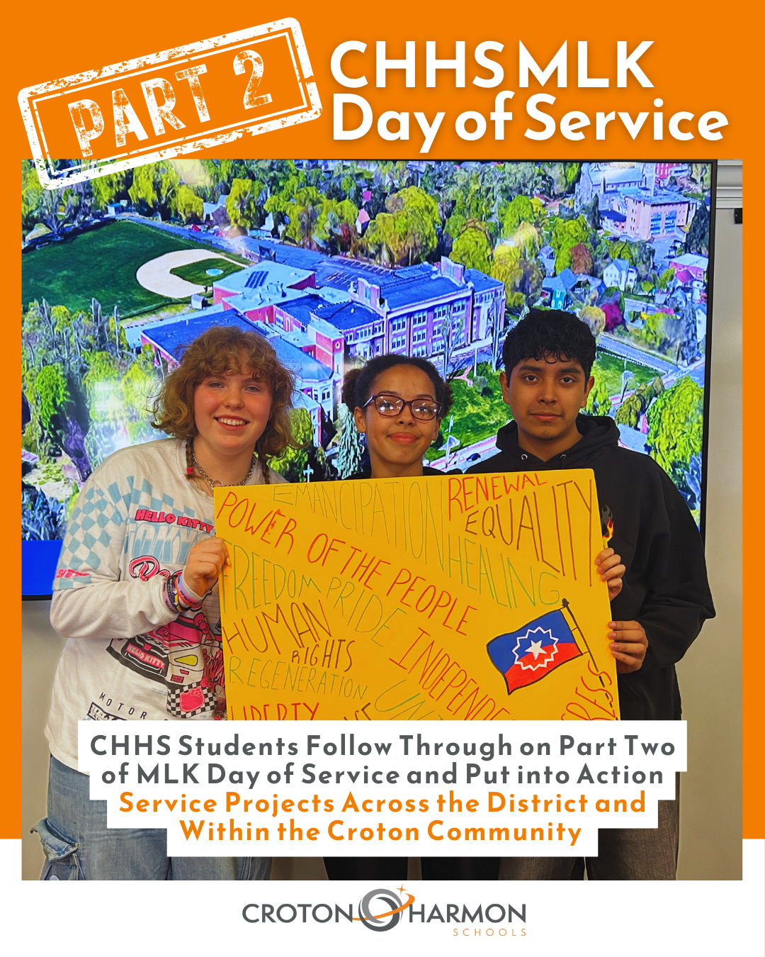CHHS Students Continue MLK Day of Service with Community Projects ...