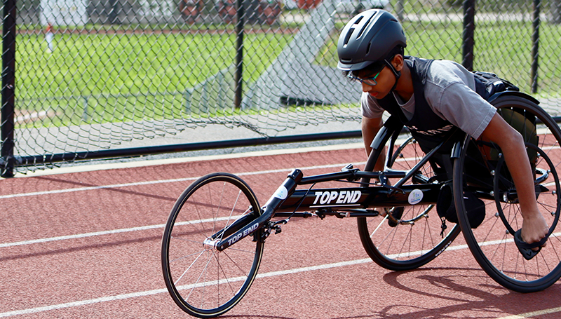 Middle School track welcomes first adaptive athlete | News Details