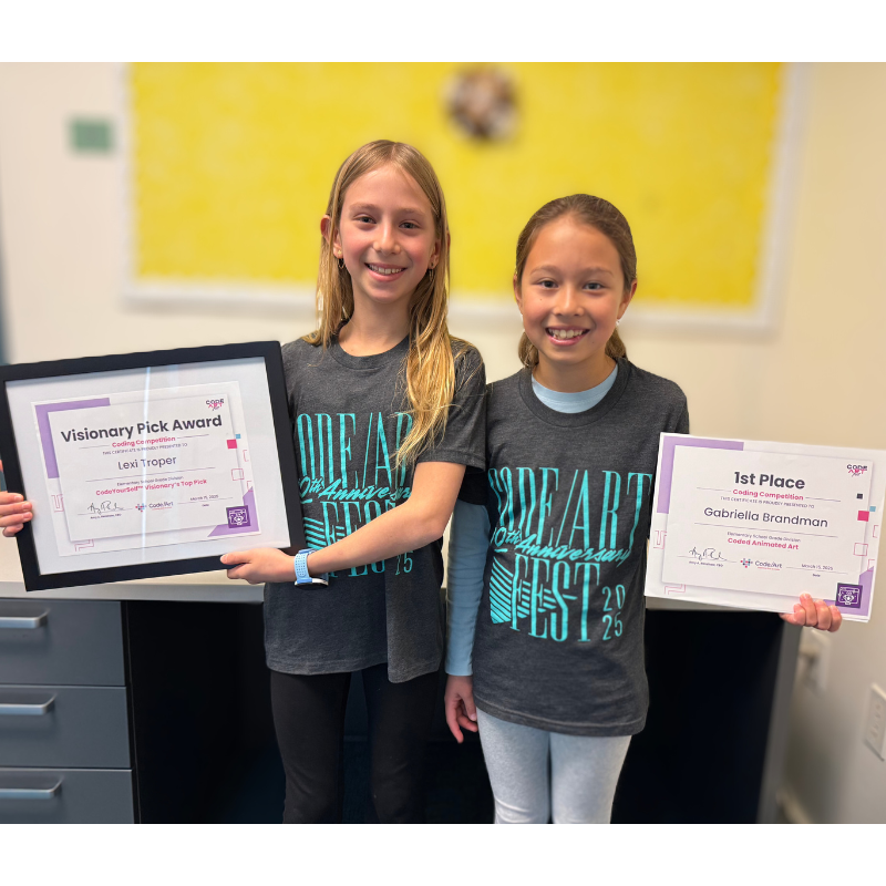 Fourth Graders Excel in Prestigious Code-Art Competition | Hausner News