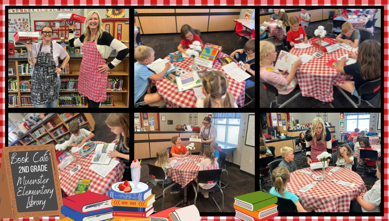 Second Class Library Muenster Elementary Library Reading Cafe with Mrs. Craddock's 2nd Grade ...