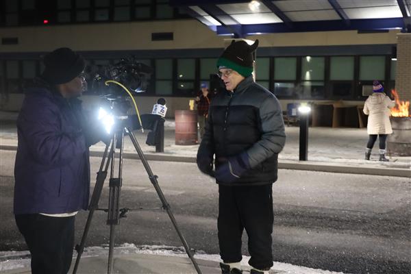 WKBW Interviews Steve Ash at KenTon Schools SleepOut