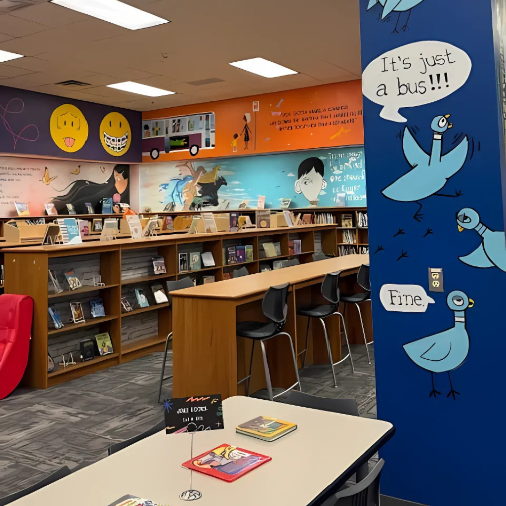 Independence Library Logo Murals Bring New Life to Independence Elementary Library | Default News ...
