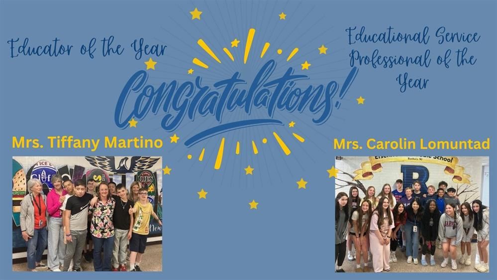 Congratulations Mrs. Martino and Mrs. Lomuntad. EMS Educator and Service Professional of the Year 2025!