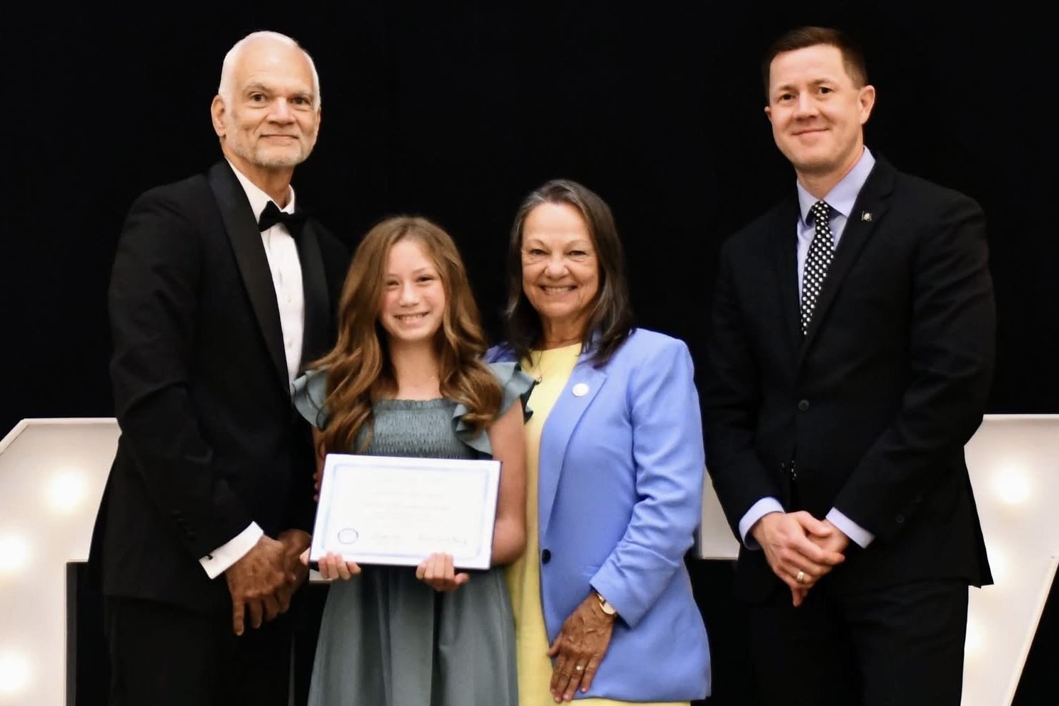 5th Grade student of the year Anniston Guidry being honored as a Louisiana State Student of the Year Finaliste. 