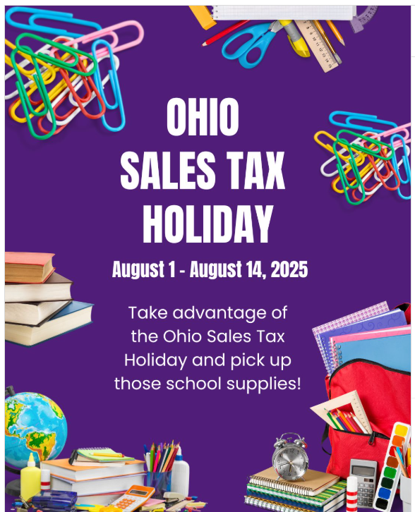 Ohio Sales Tax Holiday Runs August 1-14 | News Details