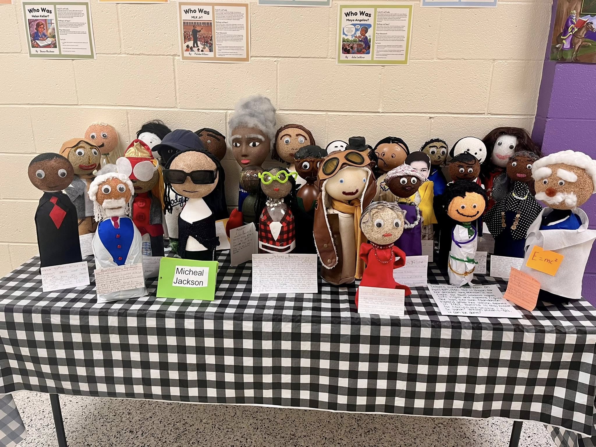 Student's made character's of historical figures