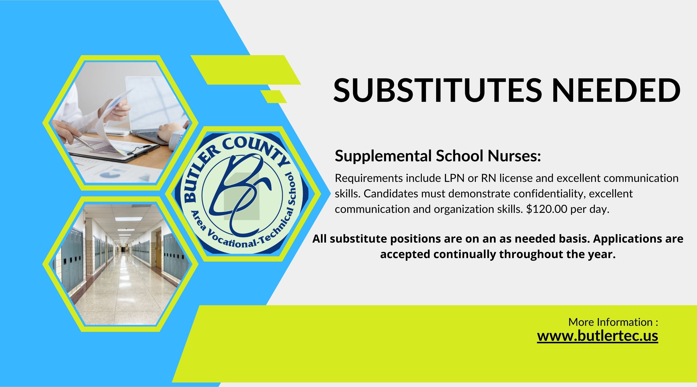 Substitute Supplemental School Nurses Ad