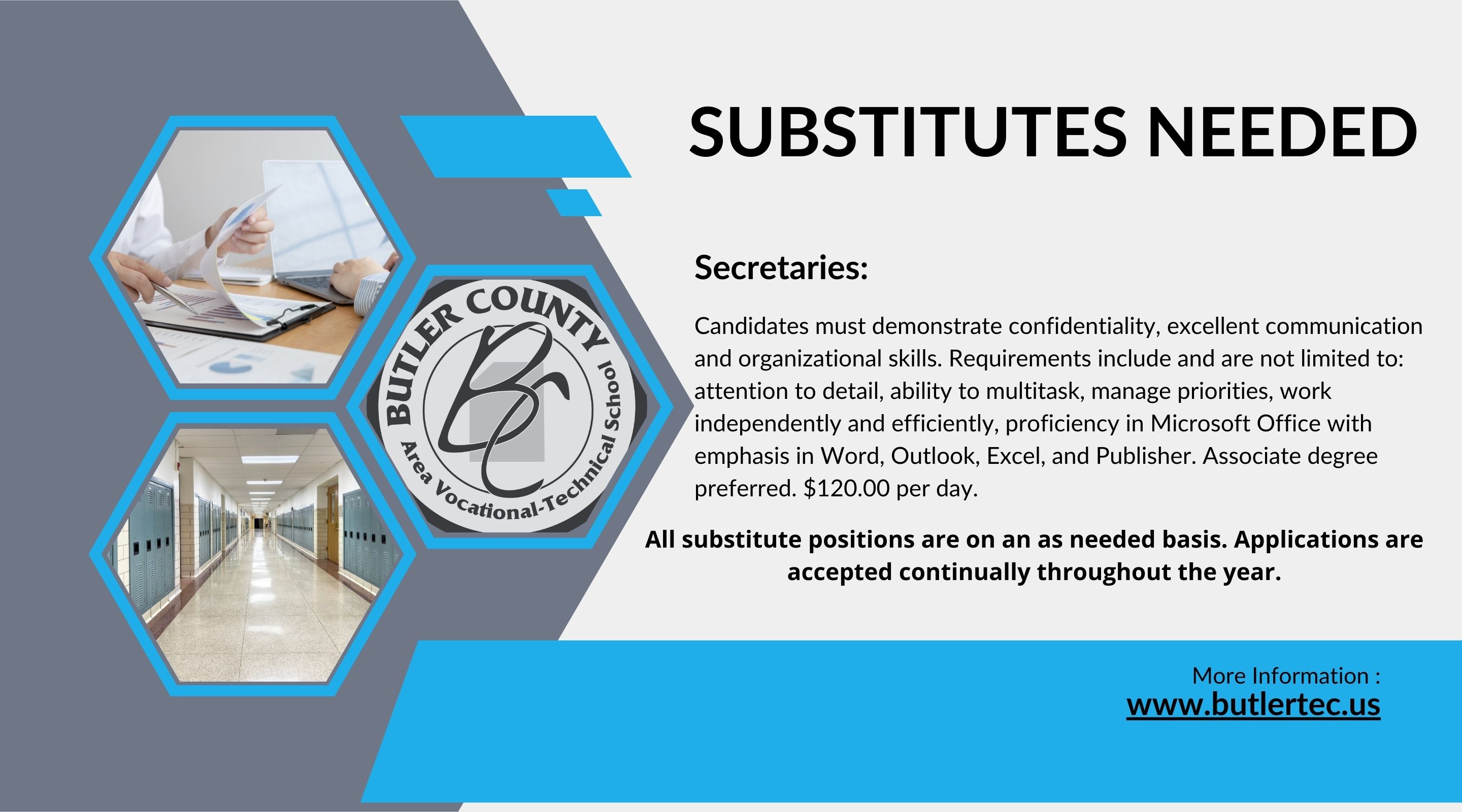 Substitute Secretaries Ad
