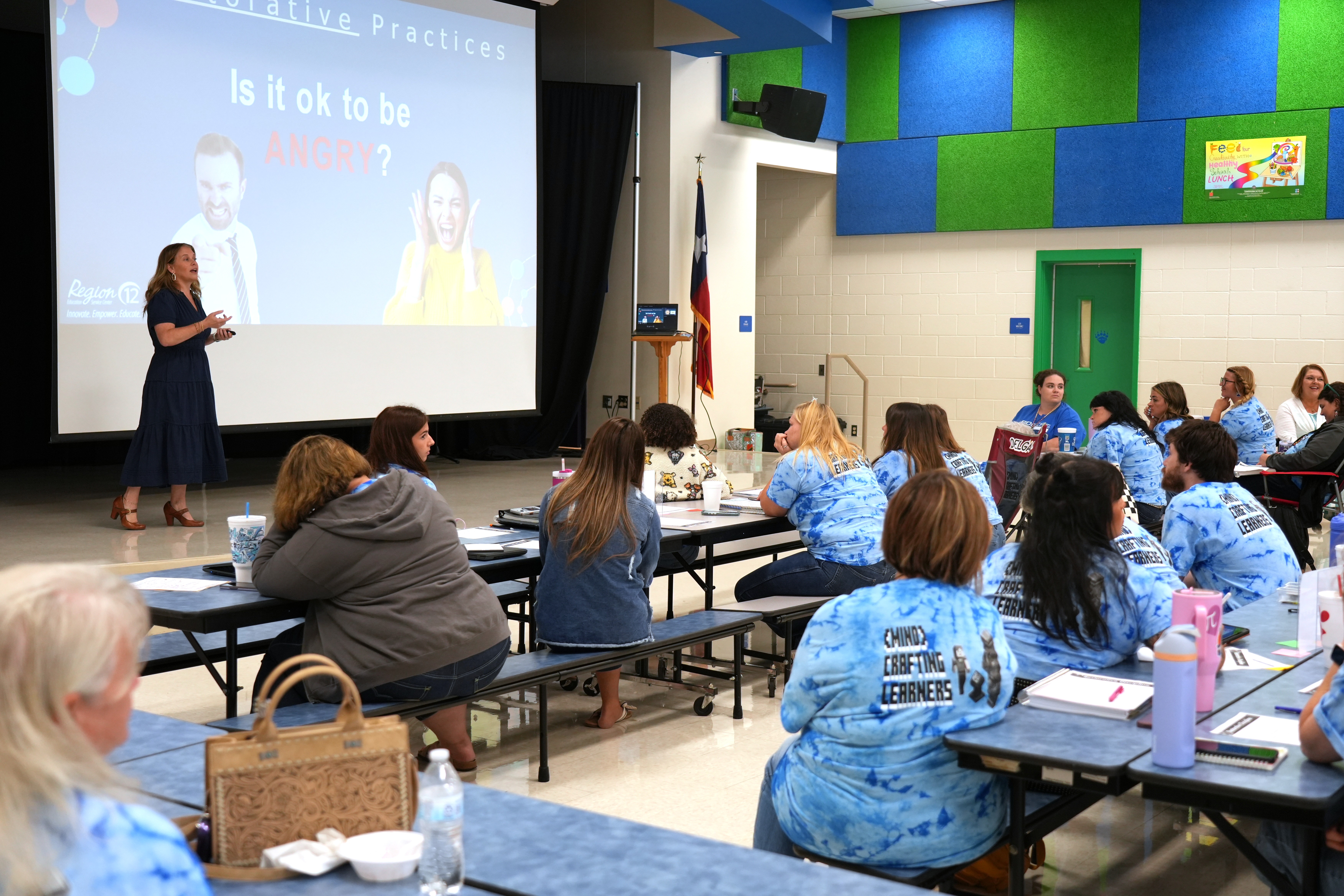 SIL Dr. Cynthia Kososki leads a session at Taylor Creek