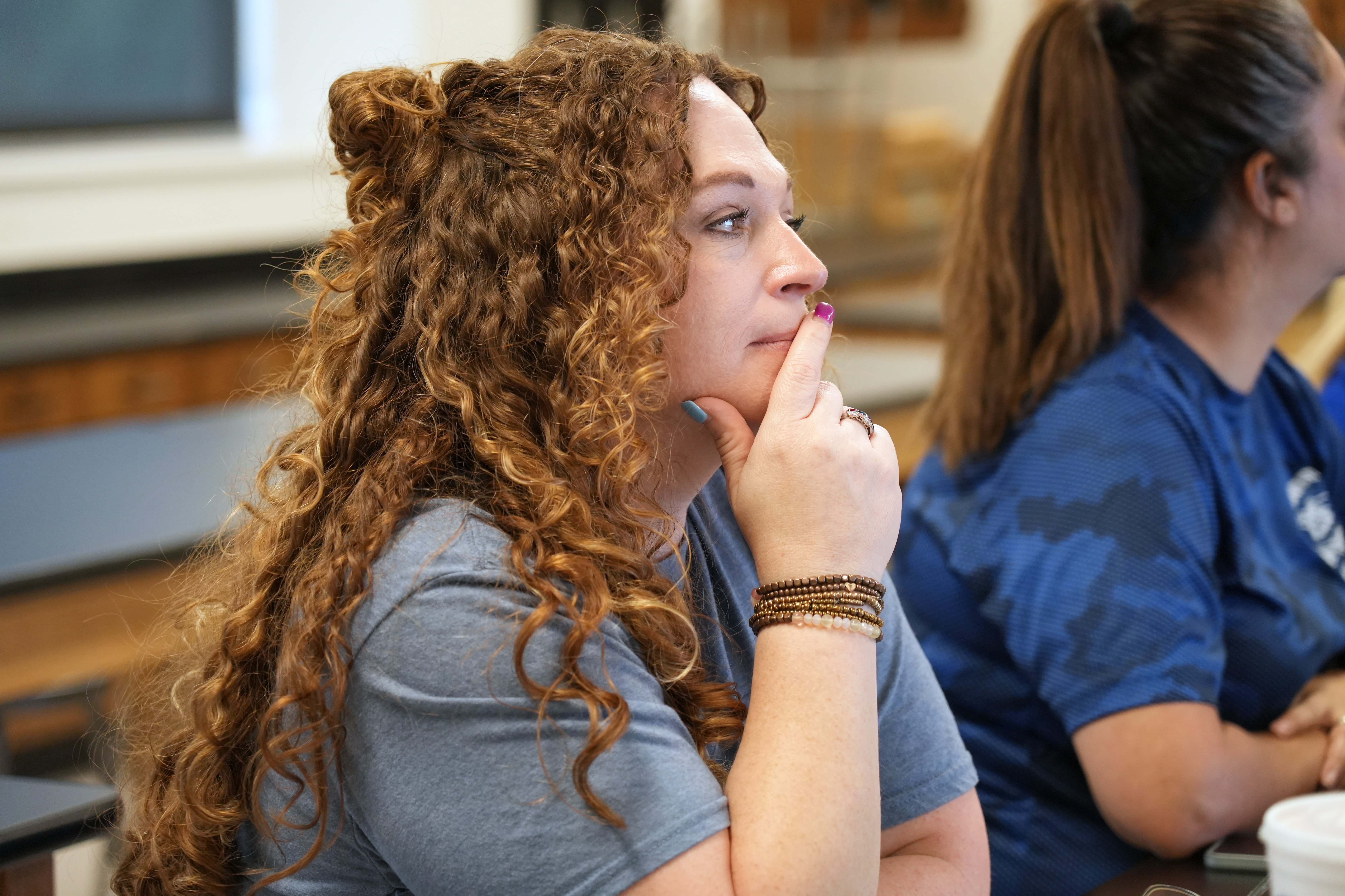Participants listen to SIL presentation 