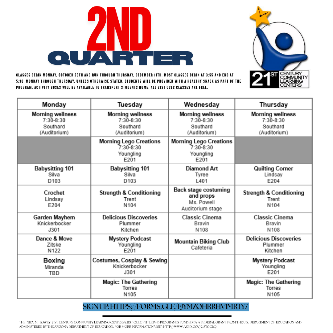 Cclc 2nd Quarter CCLC classes open for enrollment | MMS News Details
