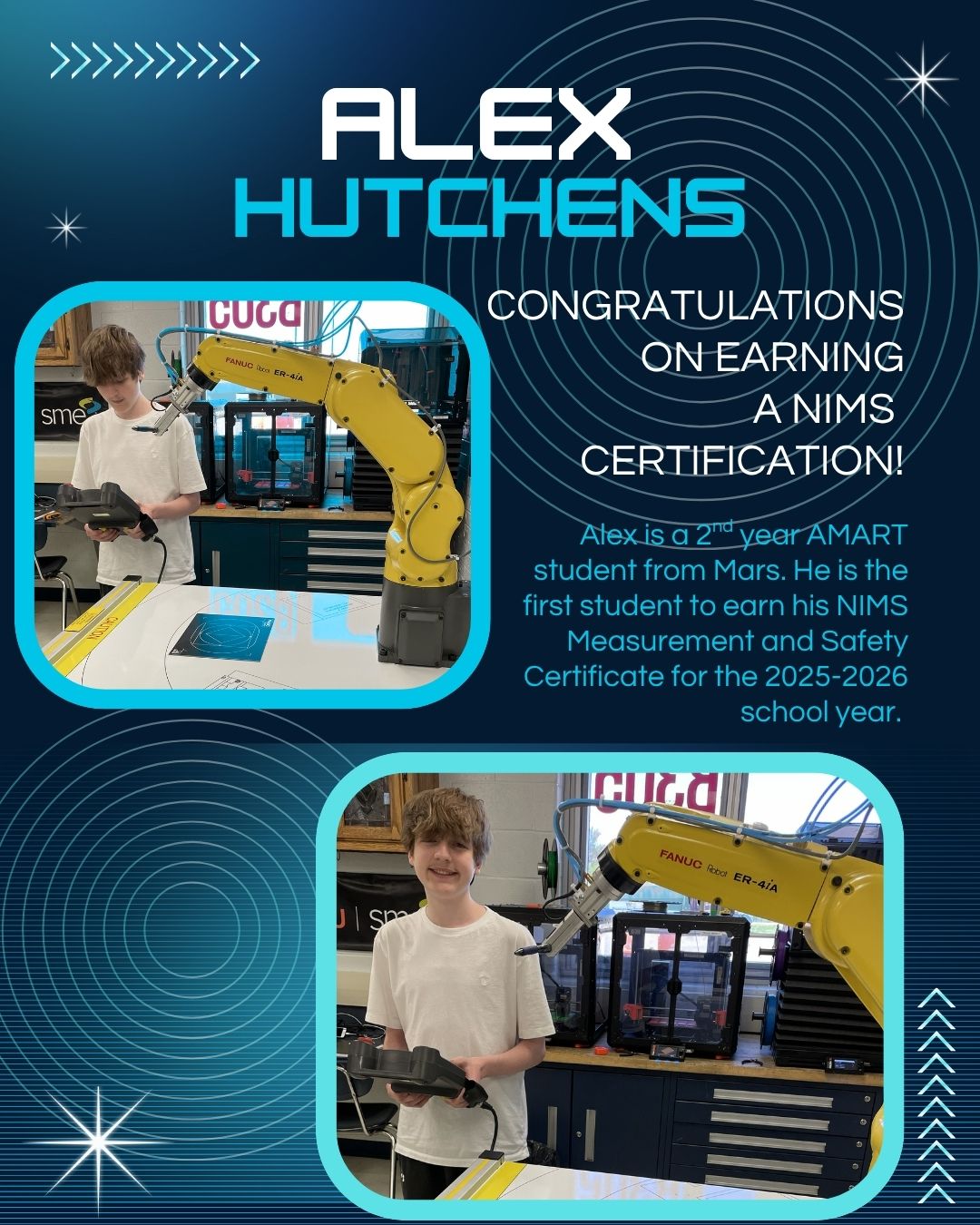 Alex Hutchens NIMS Certificate Completer 1