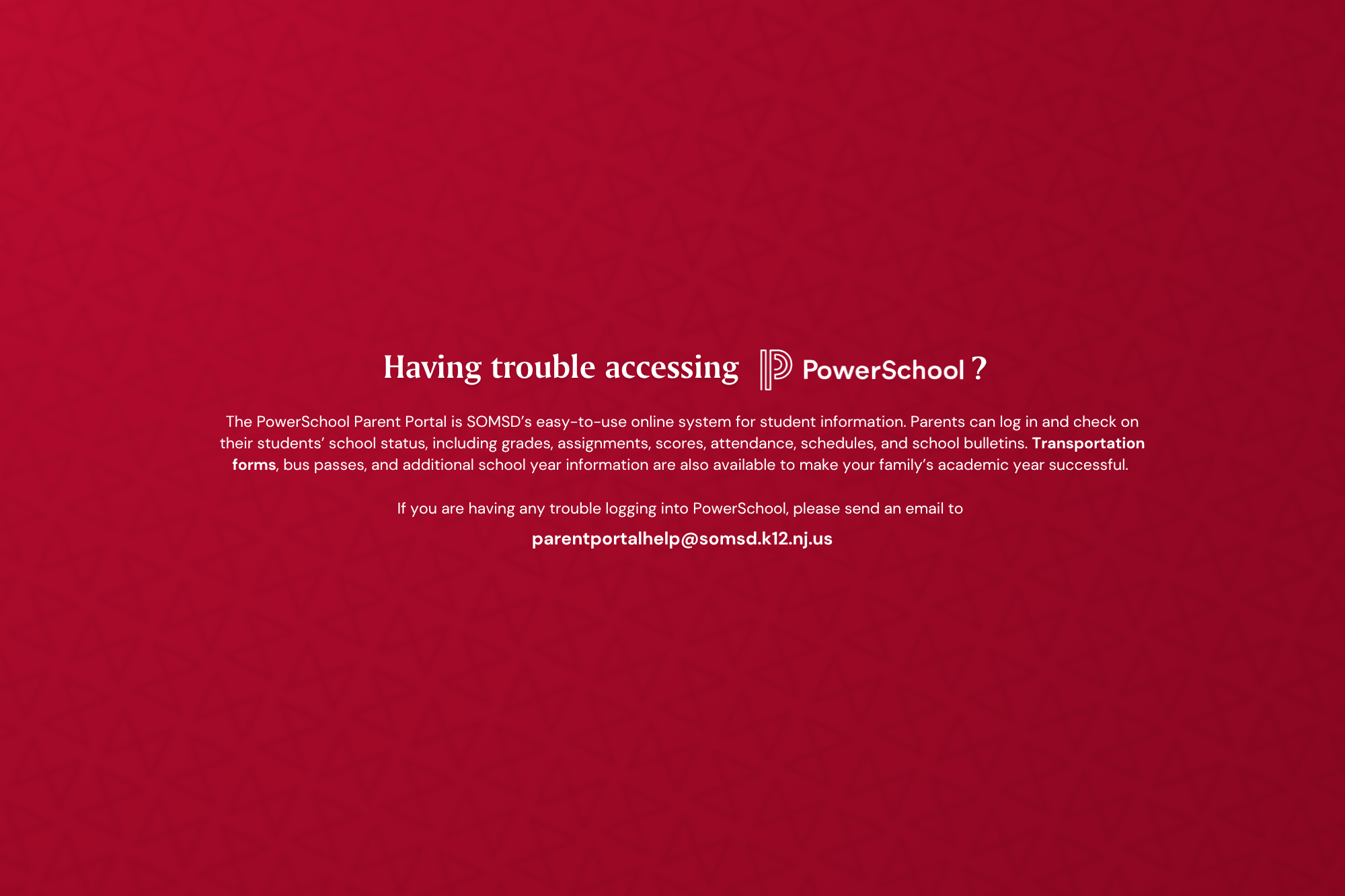 Having trouble accessing PowerSchool?