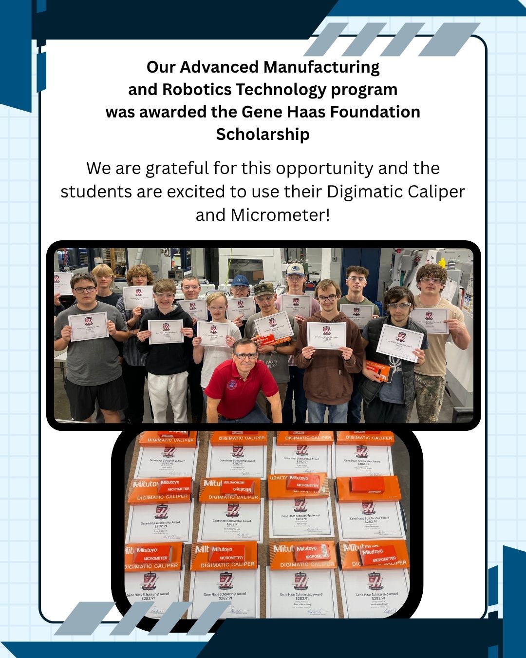AM Gene Haas Scholarship 1 of 2