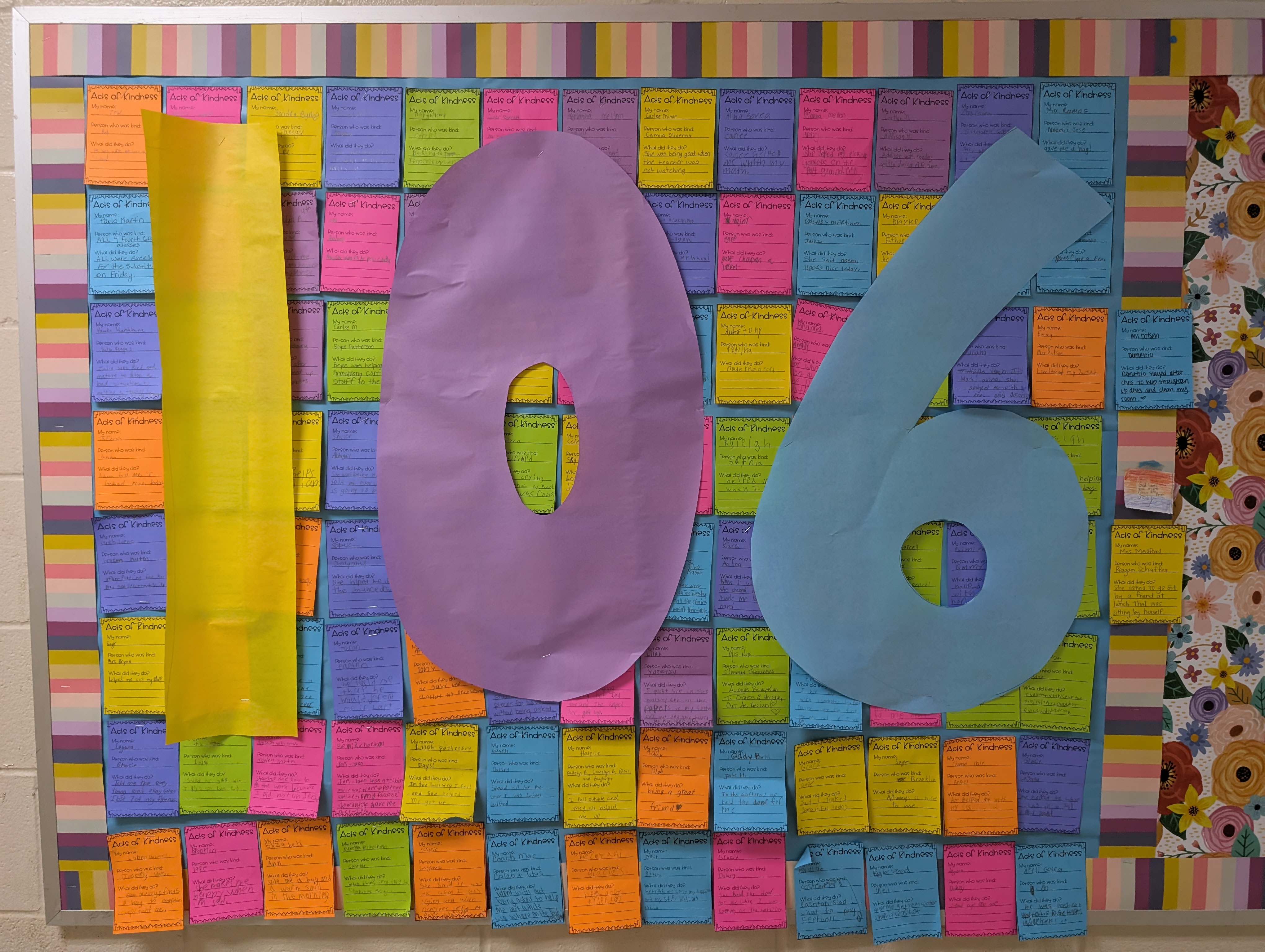Large colorful numbers "106" are prominently displayed in the foreground, set against a vibrant background of various colored rectangular shapes.