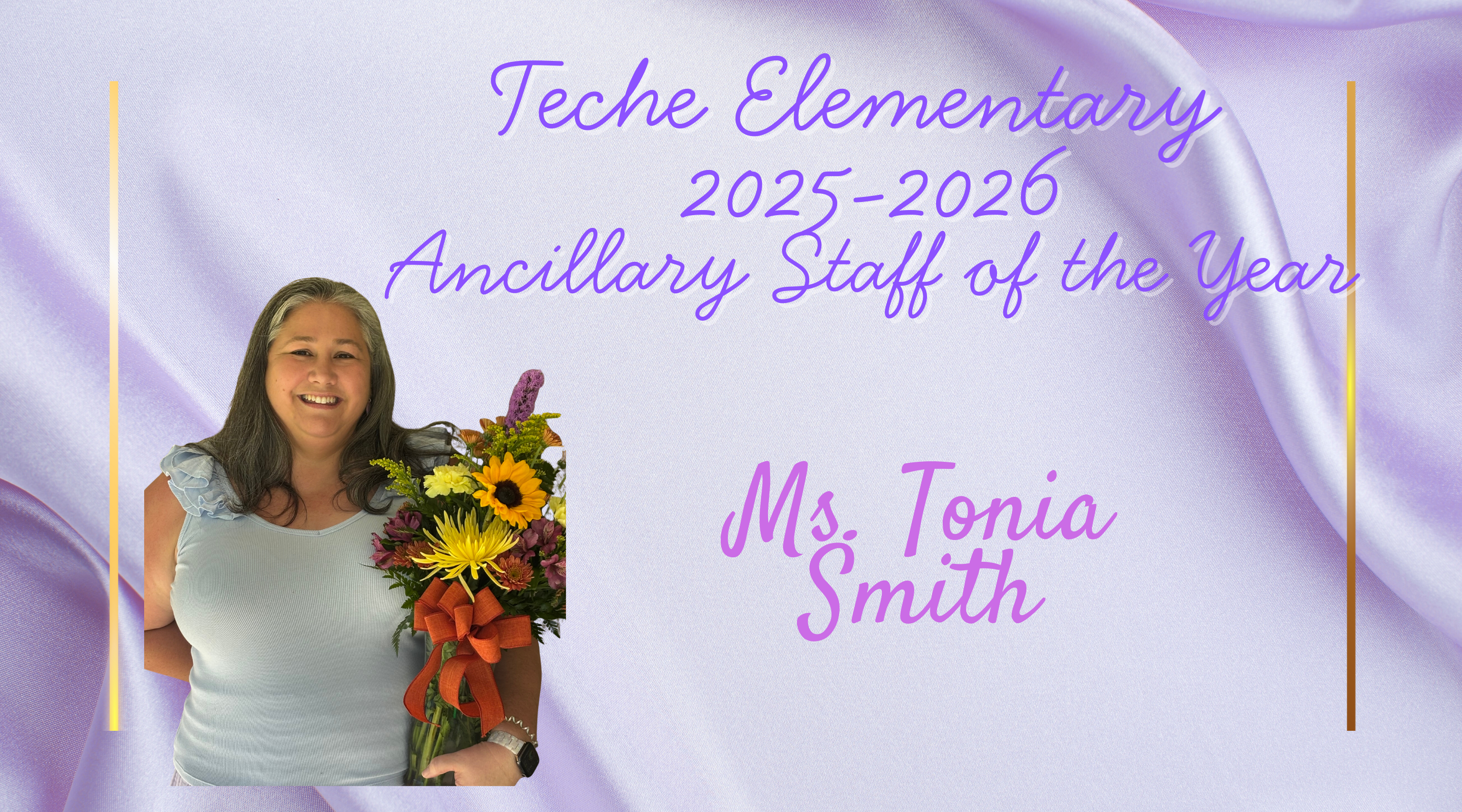 Ms. Tonia Smith 2025-2025 Ancillary Staff of the Year