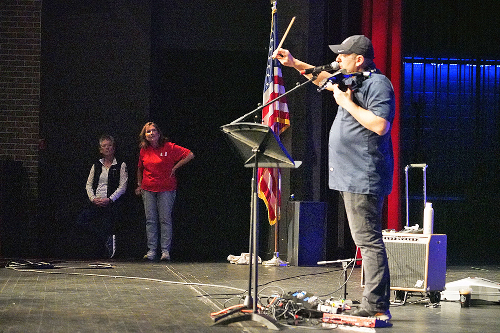 Union Orchestra Students Learn Music Tips From Member of Rock Band ...