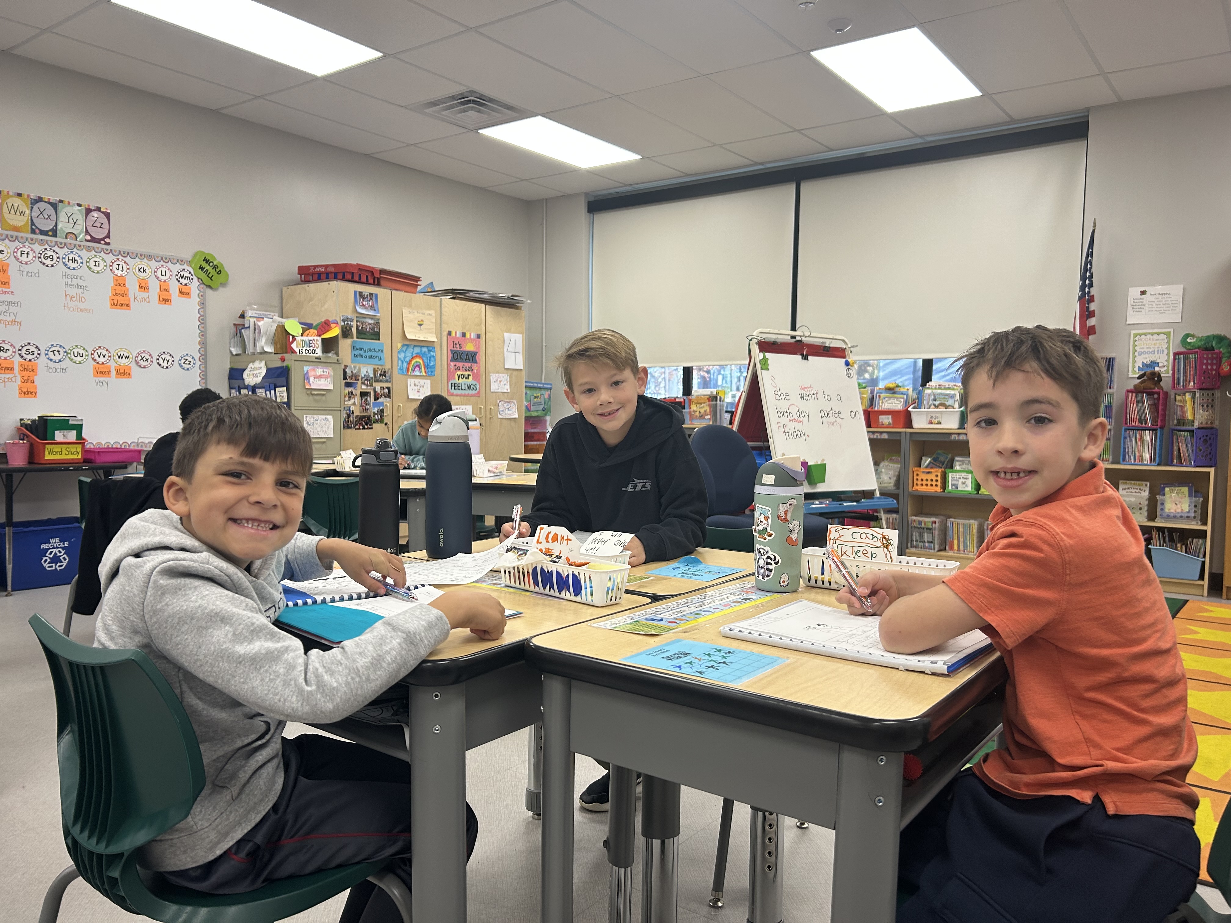 Students at Evergreen Elementary School