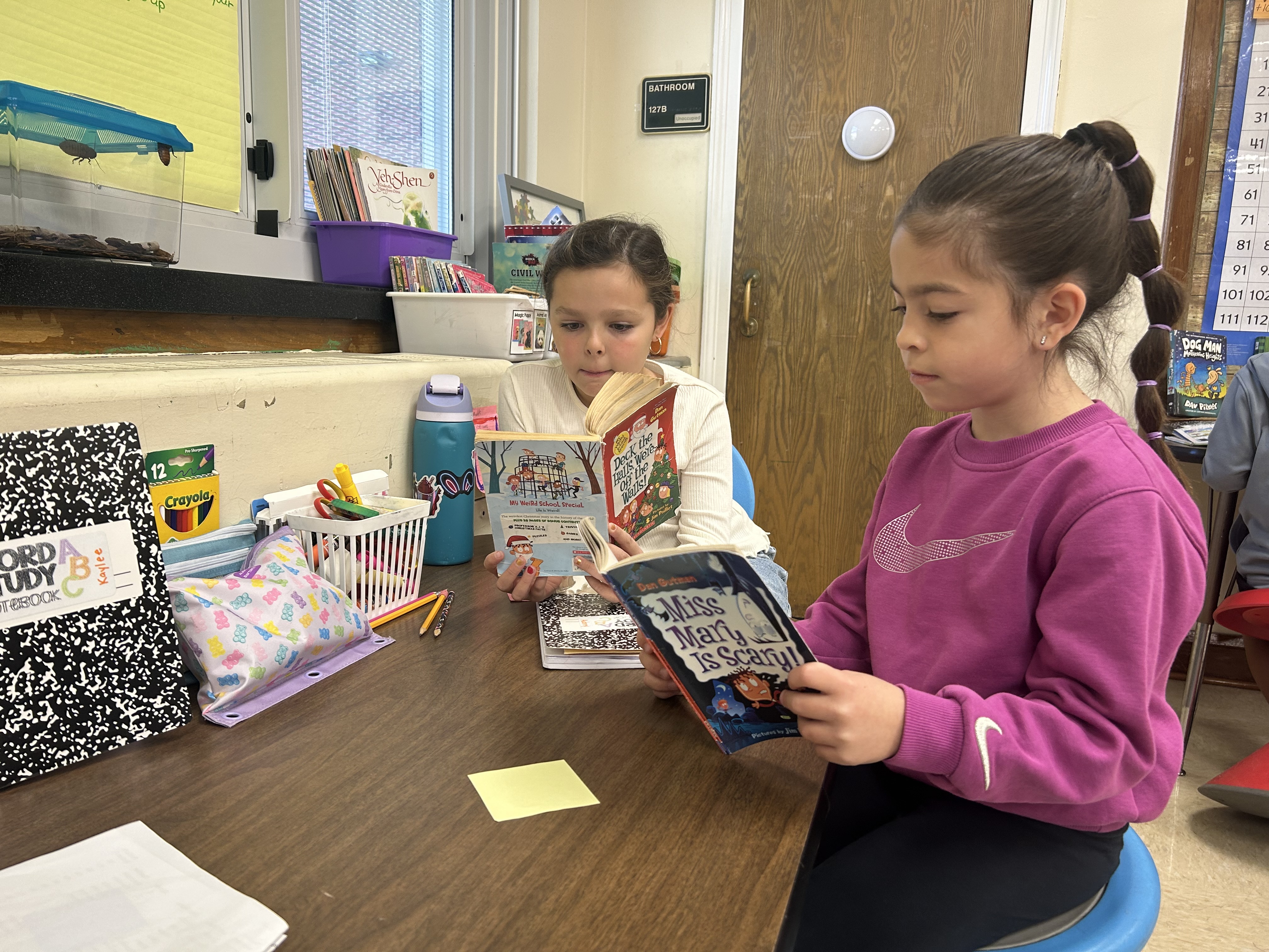 Students at Evergreen Elementary School