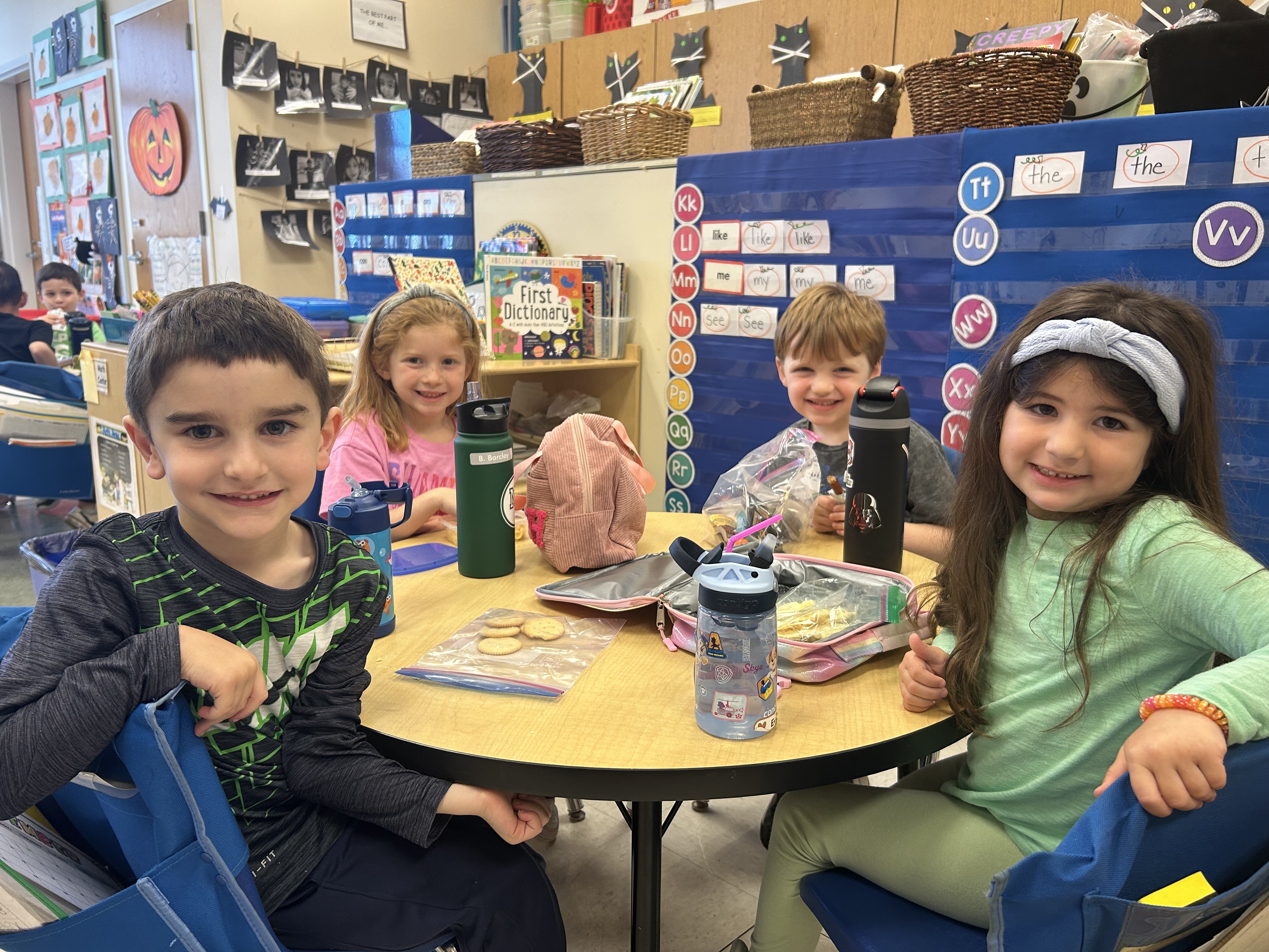 Students at Evergreen Elementary School