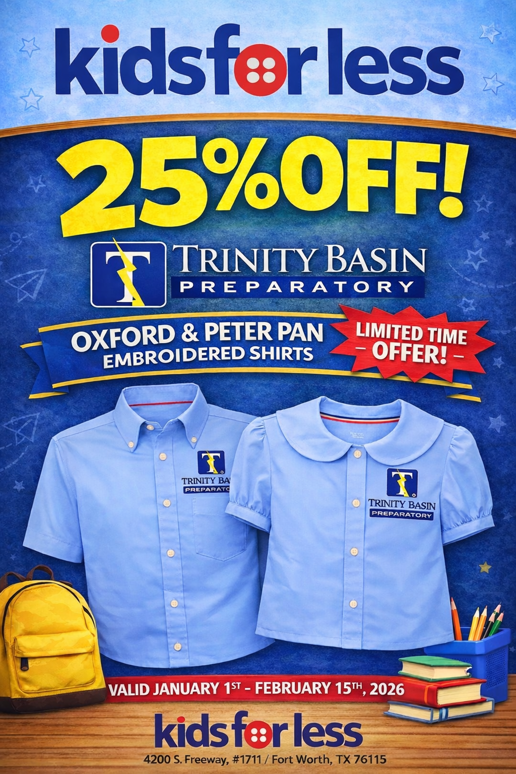 DATES EXTENDED: School Uniform Discounts Available Through February 15 ...