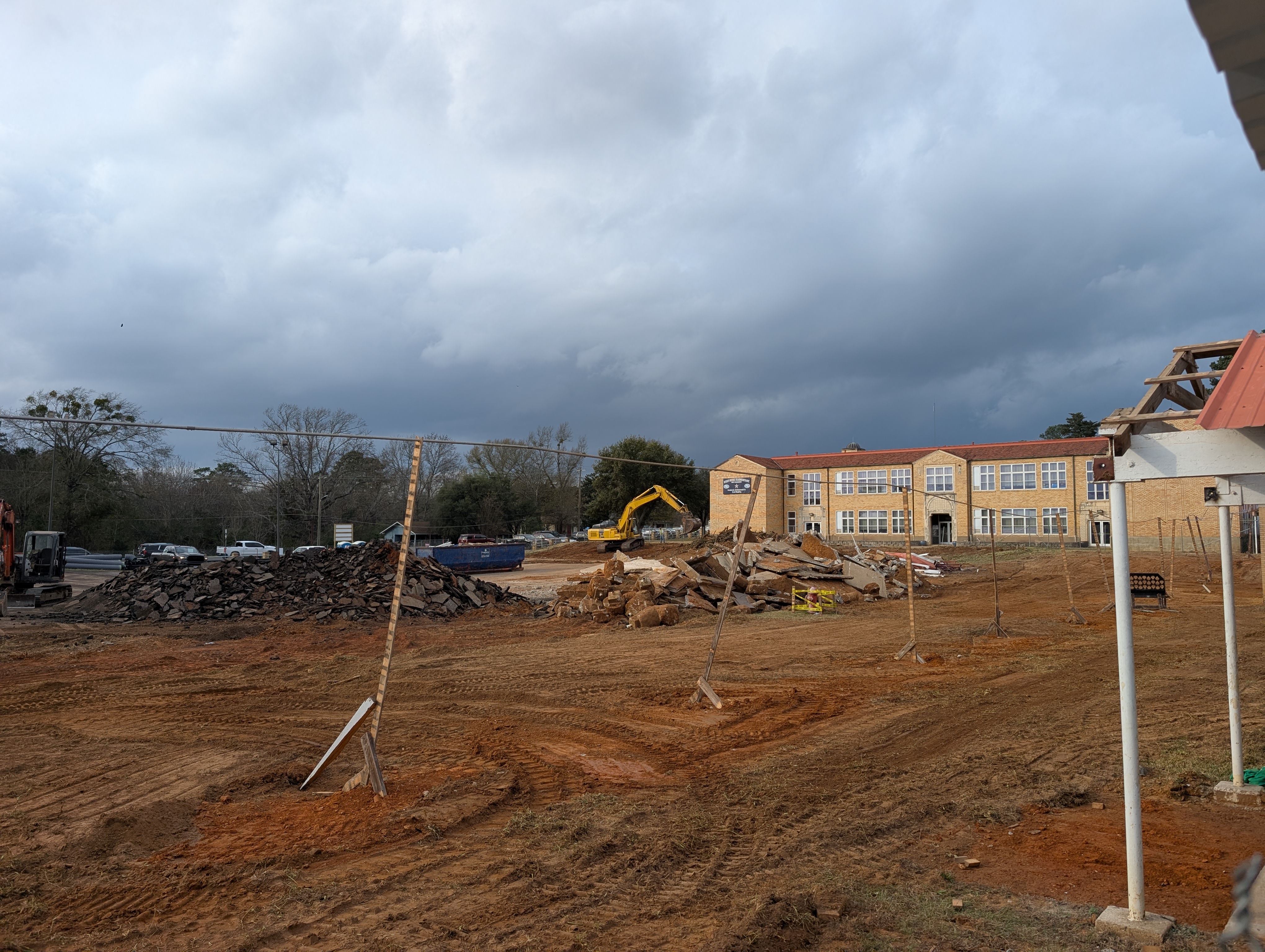 Construction work has started on the new West Rusk Elementary school.